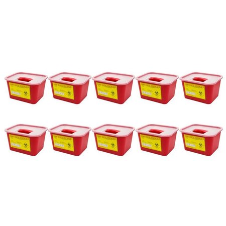 OASIS Sharps Container, 1 Gallon, 10 Per Box SHARP-1GX10